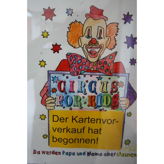 Plakat zum Zirkusprojekt